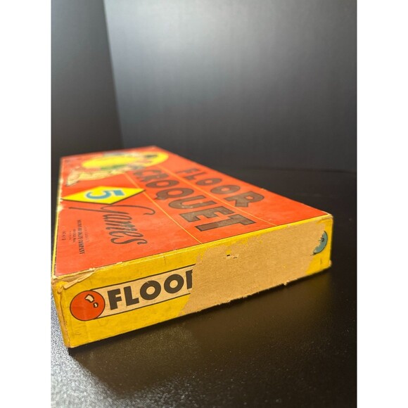 1938 Milton Bradley Floor Croquet 5 Games Vintage Wood Toy Set No.4119 - Picture 9 of 10